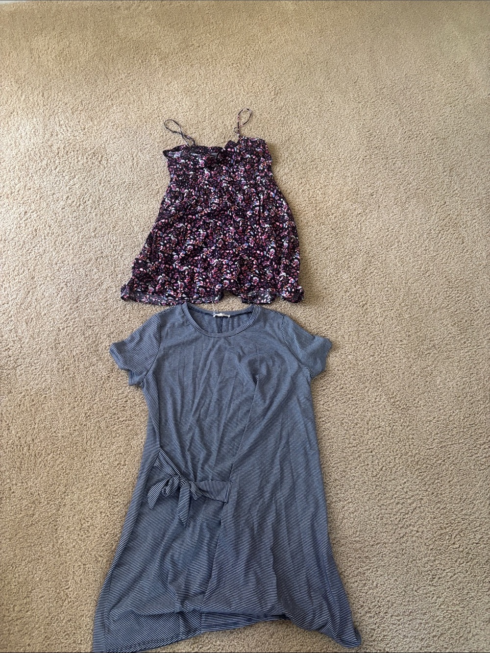 Express Floral Mini Dress in Black and Pink